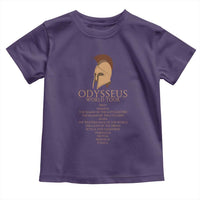 Odysseus Ancient Greek Odyssey World Tour Toddler T Shirt Mythology Corinthian Helmet History Lover Gift
