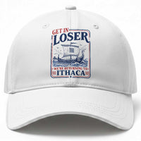 Funny Odysseus Journey Epic Odyssey Parody Baseball Cap Retro Get In Loser Returning To Ithaca Greek Mythology Meme
