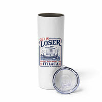 Funny Odysseus Journey Epic Odyssey Parody Skinny Tumbler Retro Get In Loser Returning To Ithaca Greek Mythology Meme