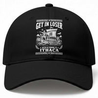 Funny Odysseus Get In Loser Returning To Ithaca Baseball Cap Epic Odyssey Meme Greek Mythology Humor