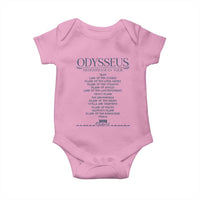 Odysseus Mediterranean Tour Baby Onesie Funny Greek Mythology Ancient History Graphic