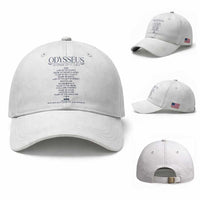 Odysseus Mediterranean Tour Baseball Cap Funny Greek Mythology Ancient History Graphic