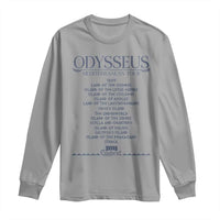 Odysseus Mediterranean Tour Long Sleeve Shirt Funny Greek Mythology Ancient History Graphic