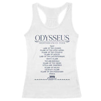 Odysseus Mediterranean Tour Racerback Tank Top Funny Greek Mythology Ancient History Graphic