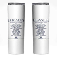Odysseus Mediterranean Tour Skinny Tumbler Funny Greek Mythology Ancient History Graphic
