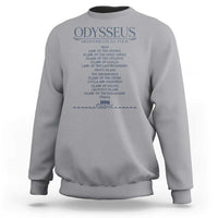 Odysseus Mediterranean Tour Sweatshirt Funny Greek Mythology Ancient History Graphic