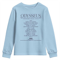 Odysseus Mediterranean Tour Youth Sweatshirt Funny Greek Mythology Ancient History Graphic