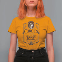 Circes BBQ Funny Greek Mythology Dark Humor T Shirt For Women Slow Smoked Legendary Flavor Odysseus Pigs Odyssey Parody