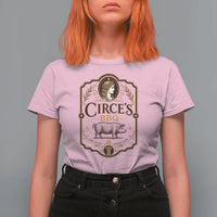 Circes BBQ Funny Greek Mythology Dark Humor T Shirt For Women Slow Smoked Legendary Flavor Odysseus Pigs Odyssey Parody