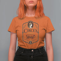 Circes BBQ Funny Greek Mythology Dark Humor T Shirt For Women Slow Smoked Legendary Flavor Odysseus Pigs Odyssey Parody
