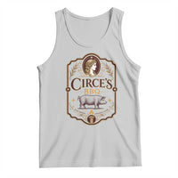 Circes BBQ Funny Greek Mythology Dark Humor Tank Top Slow Smoked Legendary Flavor Odysseus Pigs Odyssey Parody