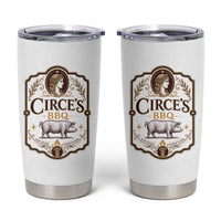 Circes BBQ Funny Greek Mythology Dark Humor Tumbler Cup Slow Smoked Legendary Flavor Odysseus Pigs Odyssey Parody