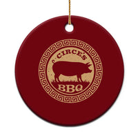 Circes BBQ Ancient Greek Mythology Dark Humor Ceramic Ornament Odysseus Pigs Odyssey Parody History Lover Gift