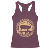Circes BBQ Ancient Greek Mythology Dark Humor Racerback Tank Top Odysseus Pigs Odyssey Parody History Lover Gift
