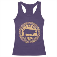 Circes BBQ Ancient Greek Mythology Dark Humor Racerback Tank Top Odysseus Pigs Odyssey Parody History Lover Gift
