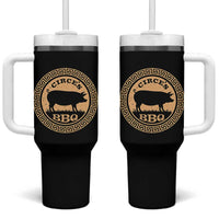 Circes BBQ Ancient Greek Mythology Dark Humor Tumbler With Handle Odysseus Pigs Odyssey Parody History Lover Gift