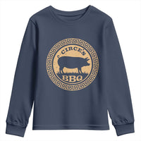 Circes BBQ Ancient Greek Mythology Dark Humor Youth Sweatshirt Odysseus Pigs Odyssey Parody History Lover Gift