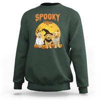 Halloween Golden Retriever Sweatshirt Ghost Dogs Boo Sheet Spooky Vibes - Wonder Print Shop