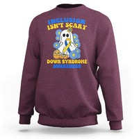 Down Syndrome Awareness Sweatshirt Inclusion Isn't Scary Halloween Ghost Boo Sheet Support Squad - Wonder Print Shop