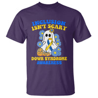 Down Syndrome Awareness T Shirt Inclusion Isn't Scary Halloween Ghost Boo Sheet Support Squad - Wonder Print Shop