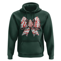 Coquette Bow Christmas Tree Cake Hoodie Xmas Vibes