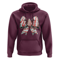 Coquette Bow Christmas Tree Cake Hoodie Xmas Vibes