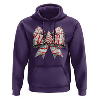 Coquette Bow Christmas Tree Cake Hoodie Xmas Vibes