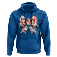 Coquette Bow Christmas Tree Cake Hoodie Xmas Vibes