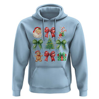 Christmas Tree Retro Coquette Bow Hoodie Santa Claus Candy Festive Xmas Vibes