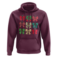 Merry Christmas Coquette Bow Hoodie Festive Xmas Vibe