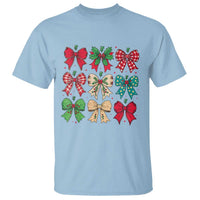 Merry Christmas Coquette Bow T Shirt Festive Xmas Vibe - Wonder Print Shop