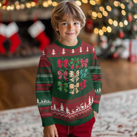 Merry Christmas Coquette Bow Ugly Christmas Sweater Festive Xmas Vibe - Wonder Print Shop