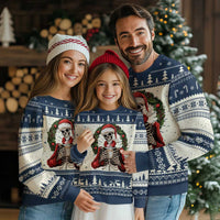 Skeleton Christmas Ugly Christmas Sweater Dead Inside But Caffeinated Coffee Lover Xmas Vibe - Wonder Print Shop