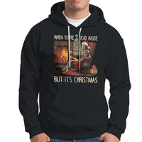 Skeleton Christmas Hoodie When You're Dead Inside But It's Xmas Chillin' - Wonder Print Shop