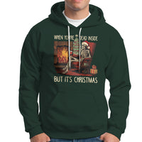 Skeleton Christmas Hoodie When You're Dead Inside But It's Xmas Chillin' - Wonder Print Shop