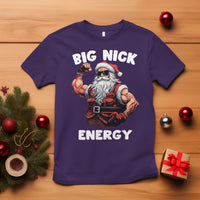 Cool Santa Claus T Shirt Big Nick Energy - Wonder Print Shop