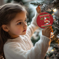 Funny Santa Claus Christmas Ornament Pooping Down The Chimney - Wonder Print Shop