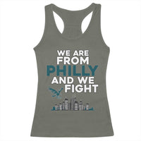 Philadelphia City Racerback Tank Top We Are From Philly And We Fight