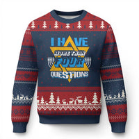 Funny Passover Ugly Christmas Sweater Funny I Have More Than Four Questions Passover Kids - Wonder Print Shop