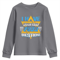 Funny Passover Youth Sweatshirt Funny I Have More Than Four Questions Passover Kids