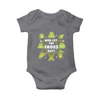 Funny Passover Baby Onesie Who Let the Frogs Out Jewish Seder Fami