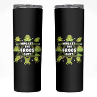 Funny Passover Skinny Tumbler Who Let the Frogs Out Jewish Seder Fami