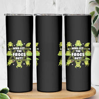 Funny Passover Skinny Tumbler Who Let the Frogs Out Jewish Seder Fami