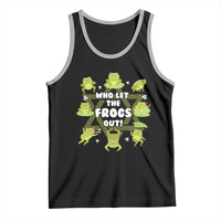 Funny Passover Tank Top Who Let the Frogs Out Jewish Seder Fami