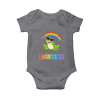 Funny Dayenu Frog Rainbow Baby Onesie Passover Celebration with Pride Vibes