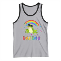 Funny Dayenu Frog Rainbow Tank Top Passover Celebration with Pride Vibes