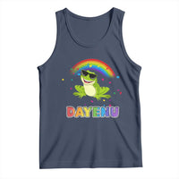 Funny Dayenu Frog Rainbow Tank Top Passover Celebration with Pride Vibes