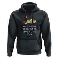 Funny Passover Seder Hoodie What Happens At The Seder Stays At The Seder Jewish Holiday