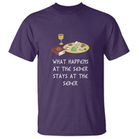 Funny Passover Seder T Shirt What Happens At The Seder Stays At The Seder Jewish Holiday
