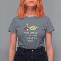 Funny Passover Seder T Shirt For Women What Happens At The Seder Stays At The Seder Jewish Holiday